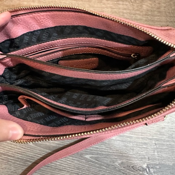 🌸Steve Madden Blush Mauve Crossbody Purse with Gold Spike Accents🌸 - Picture 13 of 16